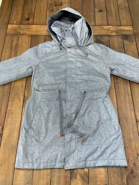 Burton Hazelton Grey‎ Insulated Parka Snow Jacket Small